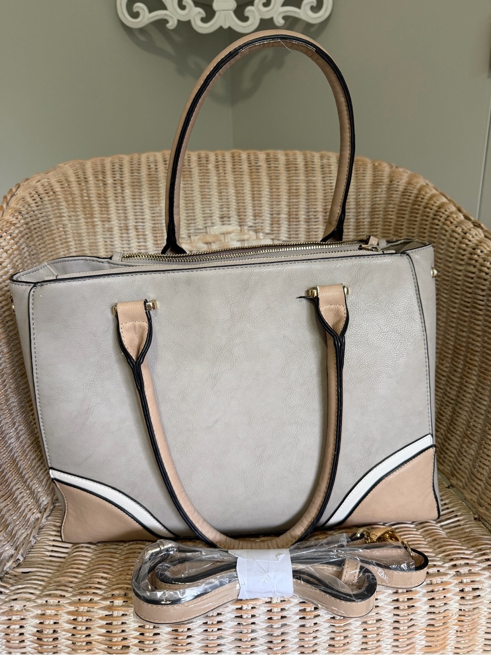 Neutral Beige Women’s Tote Bag
